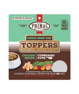 Primal Freeze Dried Cupboard Cuts Toppers | Chicken 3.5 Oz