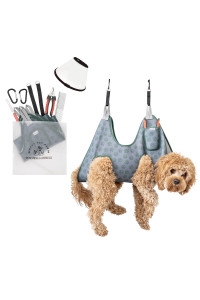 PeppyPetPaws Dog Sling for Grooming - Unsuitable for Xs Pets - Grooming Hammock with Easy-Access Pocket - Pet Grooming Hammock - Dog Holder for Nail Trimming - Dog Grooming Harness for Small Dogs