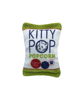 Huxley & Kent Cat Toy Kitty Pop Snack Attack Strong Catnip Filled Cat Toy Soft Plush Kitty Toy with Catnip and Crinkle Kittybelles