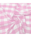 1 checkered gingham PolyPoplin Fabric by The Yard - 60 Inch Wide