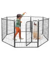 Kfvigoho Dog Playpen Outdoor 3240 Inch Height Puppy Playpen Indoor 816 Panels Heavy Duty Dog Pen Anti-Rust Exercise Fence with Doors for LargeMediumSmall Pets Play for RV camping Yard