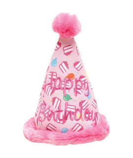 Worthy Dog Birthday Hat Pink