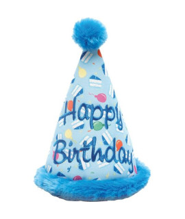 Worthy Dog Birthday Hat Blue