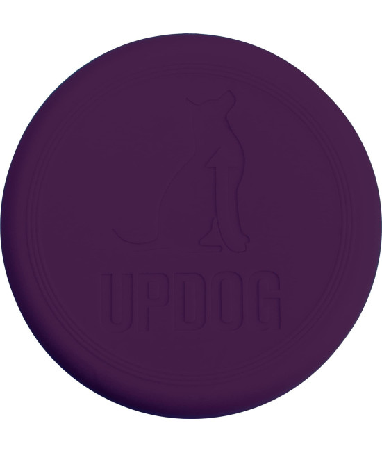 Updog Products 6-inch Dog Frisbee Small, Lightweight and Durable Frisbee for Dogs Made in USA Bright Colored Frisbee Dog Toy (Purple)