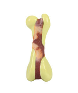Tikaton Dog Chew Toys for Aggressive Chewers, Peanut Butter Flavor Durable Dog Teething Chew Toys Bones for Large/Medium/Small Puppies