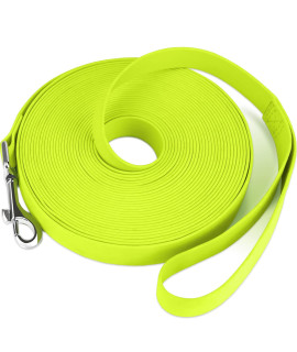 Dynmeow Training Leash for Dogs, 5 m 10 m 15 m 20 m Long Waterproof Leash for Dog Training and Reminder Tracking, green, 10 m