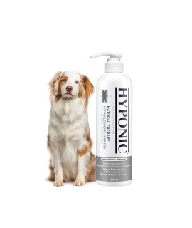 HYPONIC Hypoallergenic Premium Dog Shampoo - Deodorizing, Sensitive Skin, Detangling (All Breeds_unscented (10.1 oz))