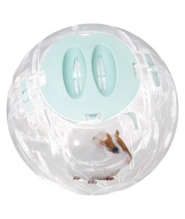 Hamster Ball Clear Plastic Sport Ball for Hamster Running Exercise Ball with Stand Small Pet Rodent Guinea Pig Mice Gerbil Jogging Ball Toy (16cm/6.3inch, Blue)