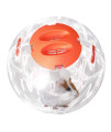 Hamster Ball Clear Plastic Sport Ball for Hamster Running Exercise Ball with Stand Small Pet Rodent Guinea Pig Mice Gerbil Jogging Ball Toy (16cm/6.3inch, Orange)