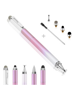 Penyeah Stylus Pens for Touch Screens (4 in 1),Universal Touch Screen Pen PhoneTablet Stylus for iPhoneiPadProMiniAndroidSamsungFire and All capacitive Touch Screens-Dream Pink