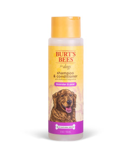 Burt's Bees for Pets Lavender Pear Shampoo & Conditioner 2-in-1 Dog Shampoo and Conditioner with 98.2% Natural Origin Ingredients Lavender Pear Dog Shampoo & Conditioner Soothes and Softens Dogs