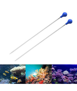 PeSandy Coral Feeder SPS HPS Feeder, 2 PCS Long Acrylic Aquarium Coral Feeder Syringe Tube for Reef/Anemones/Eels/Lionfish and Other Organisms, Liquid Fertilizer Feeder Accurate Dispensing Spot