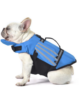 Petglad Dog Life Jacket with Chin Float, Wings Dog Life Vest with Rescue Handle for Small Medium Large Dogs, Adjustable Puppy Float Coat with Chin Float for Swimming Boating Surfing