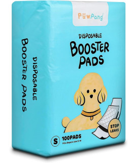PAWPANG Disposable Dog Diaper Liners Booster Pads for Male & Female Dogs, 100ct, 4 Sizes Variations, Doggie Diaper Inserts fit Most Types of Dog Diapers - Pet Belly Bands & Male Wraps (Small (100 ct))