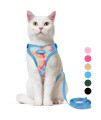 Supet Cat Harness and Leash Escape Proof for Walking, Adjustable Cat Vest Harness and Leash Set for Large and Small Kittens Dogs