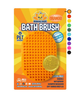 Bodhi Dog Shampoo Brush Pet Shower & Bath Supplies for Cats & Dogs Dog Bath Brush for Dog Grooming Long & Short Hair Dog Scrubber for Bath Professional Quality Dog Wash Brush