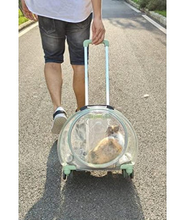 Multi-Functional Pet carrier with Wheels and Telescopic Handle Pet Travel carrier for Small & Medium Dogscats
