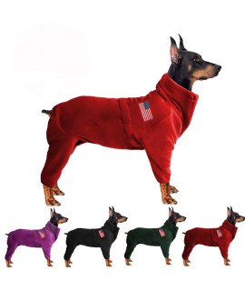 Dog Coat Dog Jackets Polar Fleece Pet Windproof Dog Sweater Pets Apparel Warm Fleece Padded Winter Dogs Coats Puppy Small Medium Large Dog Clothes for Dog Red XL