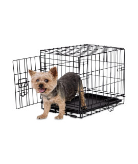 EveryYay Essentials 1-Door Folding Dog Crate, 18.5 L X 12.5 W X 14.5 H