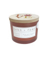 Sand + Paws Scented Candle - Harvest Wreath - Additional Scents and Sizes -Luxurious Air Freshening Jar Candles Neutralize pet Odors and Enhance Home d?or - 100% Cotton Lead-Free Wicks - 12 oz