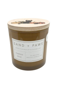 Sand + Paws Scented Candle - Newport - Additional Scents and Sizes -Luxurious Air Freshening Jar Candles Neutralize pet Odors and Enhance Home d?or - 100% Cotton Lead-Free Wicks - 12 oz