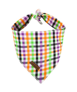 Unique style paws 1PCS Dog Bandanas Washable Cotton Square Bibs, Adjustable Christmas Dog Kerchief for Small Medium Large Dogs and Cats-Colorful Stripes-S