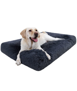 CHAMPETS Washable Dog Bed for Crate 54X37,Large Dog Bed Washable for Small,Medium,Large,Extra Large Dog Cat Pet,Waterproof Dog Beds for Large Dogs with Washable Cover,Pet Bed for XXX-Large Dogs
