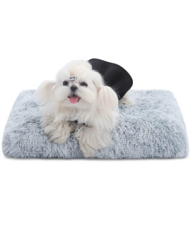 CHAMPETS Washable Dog Bed for Crate, Grey, 24X18,Large Dog Bed Washable for Small,Medium,Large,Extra Large Dog,Waterproof Dog Beds for Large Dogs with Washable Cover,Crate Pet Bed for Small Dogs