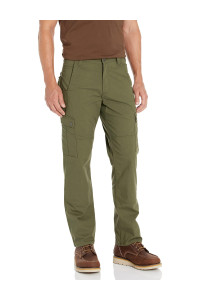 carhartt Mens Rugged Flex Relaxed Fit Ripstop cargo Work Pant, Basil, 30 x 34