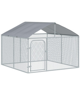 Pawhut Outdoor Dog Fence, Pet Fence with Waterproof cover, 230 x 230 x 175 cm