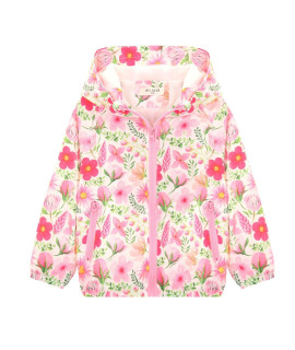 girls Water-Resistant Floral Jacket & Sun Protection and Seasonal Transformation Jacket