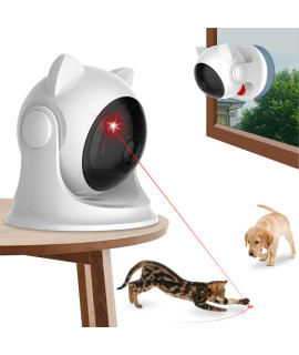 LIDLOK Automatic Cat Laser Toy for Indoor Cats,Interactive cat Toys for Kittens/Dogs,Fast/Slow Mode,Adjustable Circling Ranges,USB Rechargeable,Auto on/Off