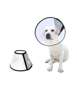 SVRCK Dog Cone Collar Adjustable Protective Collars for Pet Dog Cat Recovery E-Collar Anti-Bite Lick Surgery or Wound Healing Soft Edge Neck Cone for Small/Medium/Large Dog (XS(Neck:6.69-7.87in))