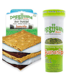 Doggijuana get The Munchies Smores Refillable catnip Dog Toy JuananipA Refill Bottle Promotes Play and Helps Your Dog chill