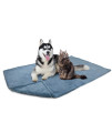 PetAmi Fluffy Dog Blanket for Medium Large Dog, Pet Blanket for Bed, Sherpa Furniture Couch Cover Protector, Soft Fleece Cat Sofa Throw, Shag Plush Reversible Washable for Puppy Kitten, Blue 40x60