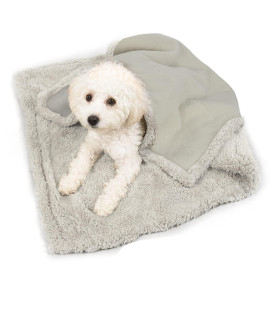 Kritter Planet Waterproof Blanket for Dogs, Pee Proof Sherpa Fleece Reversible Cover for Couch or Bed, Liquid Proof Furniture Protector for Small Medium Size Animals