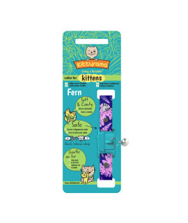 Kittyrama Botanicals Fern Kitten Collar. Award Winning. Hypoallergenic, Quick Release Breakaway, Comfy & Soft. Vet Approved. Other Styles Available