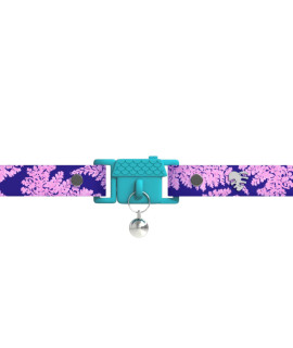 Kittyrama Botanicals Fern Cat Collar. Award Winning. Hypoallergenic, Quick Release Breakaway, Comfy & Soft. Vet Approved. Other Styles Available