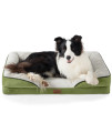 Bedsure Orthopedic Dog Bed for Large Dogs - Big Washable Dog Sofa Bed Large, Supportive Foam Pet Couch Bed with Removable Washable Cover, Waterproof Lining and Nonskid Bottom, Turquoise