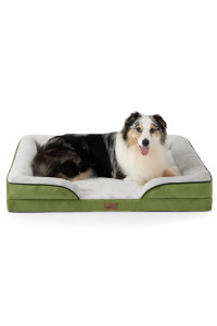 Bedsure Orthopedic Dog Bed for Extra Large Dogs - XL Washable Dog Sofa Bed Large, Supportive Foam Pet Couch Bed with Removable Washable Cover, Waterproof Lining and Nonskid Bottom, Turquoise