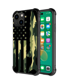 DJSOK compatible with case for iPhone 14 Pro, green classic camouflage Flag iPhone 14 Pro cases for Man Boys girls Dual Layer Shockproof Rugged cover Pattern Design Apple cover
