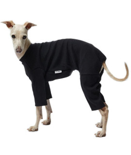 Lucky Petter Dog Pajamas for Small Dog Basic Onesie Doggie Jammies Dog Shirt Stretchable Dog Jumpsuit Bodysuit pjs (2X-Large, Basic Black)