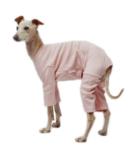 Lucky Petter Dog Pajamas for Small Dog Basic Onesie Doggie Jammies Dog Shirt Stretchable Dog Jumpsuit Bodysuit pjs (2X-Large, Basic Pink)