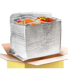 ABc Foil Insulated Box Liners 11 x 85 x 55 Pack of 10 Silver Insulated Shipping Bags for Food Double Layer Thermal Liner for Boxes Keeps Temperature gusseted Shipping Box for Frozen Foods(D0102HIMM0W)