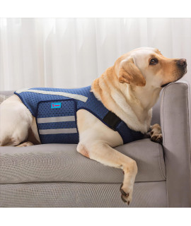 Yrenoer Dog Anxiety Vest, Comfort Dog Anxiety Relief Jacket, Breathable Shirts for Dogs, Soft Dog Anxiety Coat Vest, Puppy Anxiety Warp Calming Shirt for Pet (XL, Blue)