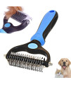 PetsFriend Dog Brush & Cat Brush Undercoat Brush for Medium & Long Hair, Hair Remover for Healthy Coat, Removal of Undercoat and Tents, Massage Effect & Grooming