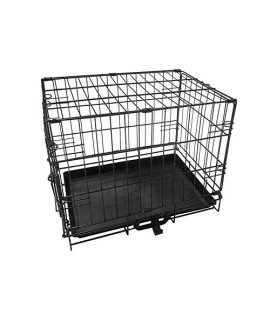 Dog crates for Small Dogs, Small Dog crate with Removable Tray, Handle and 1-Door, SIgNZWORLD 18 Inch Dog crate, Foldable Dog Kennel Dog cages for Small Dogs Indoor(18 inch)