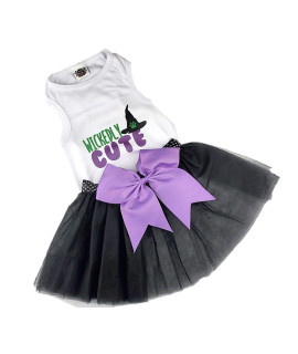 Wickedly Cute Dog Halloween Outfit | Halloween Dog Costume (XS 3-6 lbs)