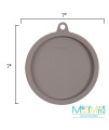 Messy Mutts Dog Bowl Silicone Cover Grey Large