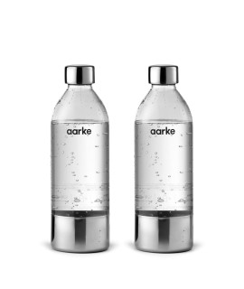 aarke Extra PET Stainless Steel bottle (for use Carbonator) (1L) 2-pack